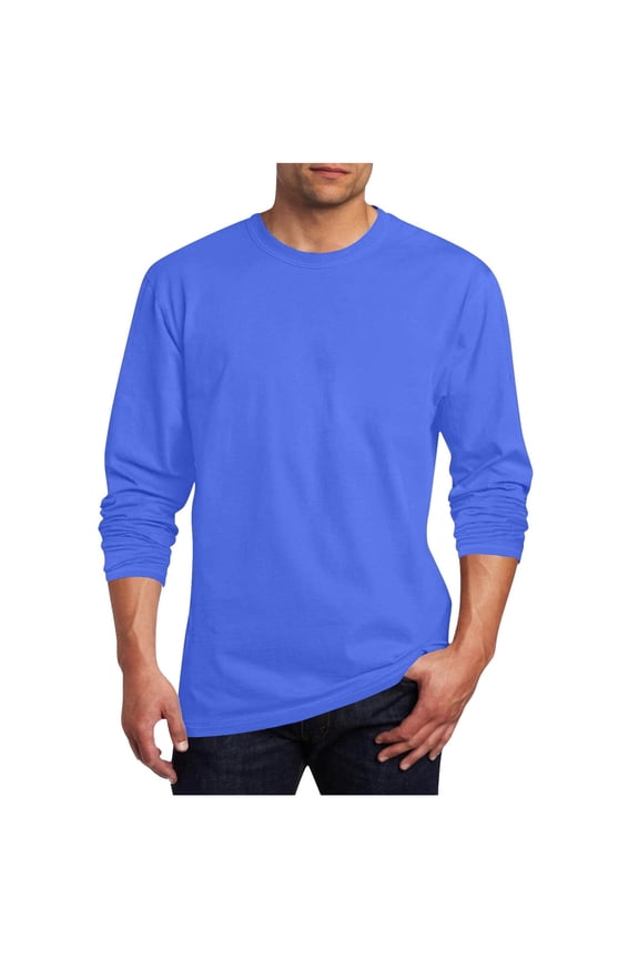 Mens Long Sleeve Shirts Soft Lightweight Thermal Undershirts Fall Winter Warm Pullover Tee Tops