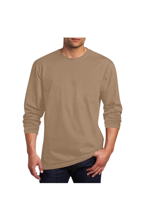 Mens Long Sleeve Shirts Soft Lightweight Thermal Undershirts Fall Winter Warm Pullover Tee Tops