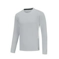thumbnail image 1 of Diufon Mens Long Sleeve Tee Shirts Soft Casual Basic Crewneck Shirts Solid Color Fall Winter Warm Undershirts, 1 of 7
