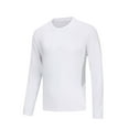 thumbnail image 1 of Diufon Mens Long Sleeve Tee Shirts Soft Casual Basic Crewneck Shirts Solid Color Fall Winter Warm Undershirts, 1 of 7