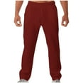 thumbnail image 1 of Diufon Mens Lounge Pants Solid Color Sweatpants Elastic Waist Drawstring Trousers with Pockets, 1 of 6