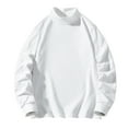thumbnail image 1 of Diufon Mens Mock Turtleneck Sweaters Long Sleeve Solid Color Basic Shirts Fall Winter Warm Pullover Tops, 1 of 8