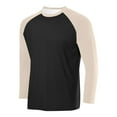thumbnail image 1 of Diufon Mens Shirts 3/4 Sleeve Lightweight Quick Dry Athletic Shirt Color Block Crewneck Tops for Running Hiking, 1 of 3