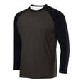 thumbnail image 1 of Diufon Mens Shirts 3/4 Sleeve Lightweight Quick Dry Athletic Shirt Color Block Crewneck Tops for Running Hiking, 1 of 3