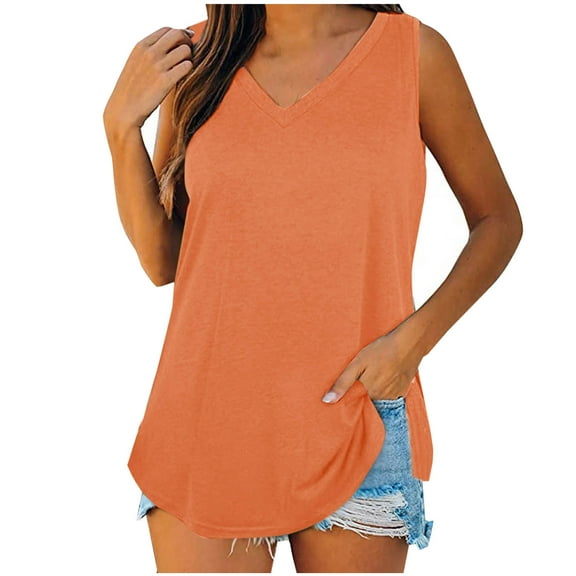 Diufon Women's Tank Tops Crochet Lace Basic V-Neck T-Shirts Summer Casual Cap Sleeve Loose Tunic Tops
