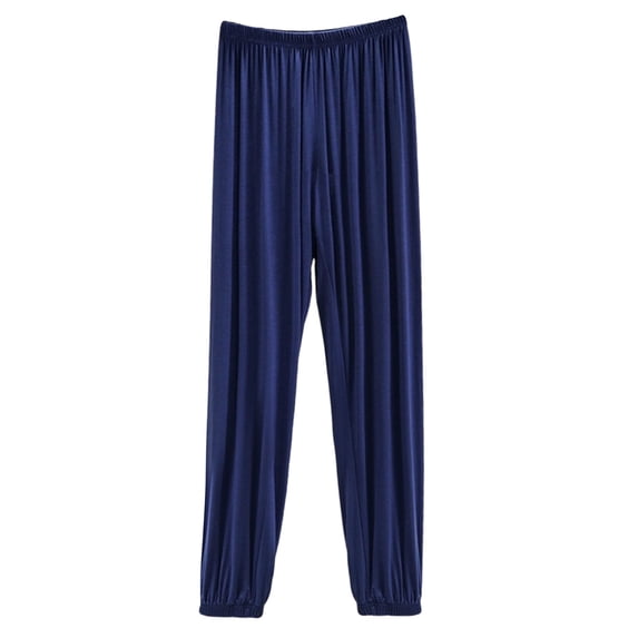 Diufon Plus Size Pajama Pants for Women Lightweight Casual Losse Cropped Pant Pleated Soft Sleep Bottoms