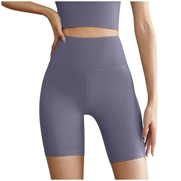 Diufon Plus Size Yoga Shorts for Women Summer Solid Color Legging Shorts High Waist Sweat Shorts