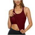 thumbnail image 1 of Diufon Ribbed Tank Tops for Women with Built-in Bra Racerback Sleeveless Camisole Crewneck Slim Chest Pad Tanks, 1 of 8