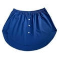 thumbnail image 1 of Diufon Shirt Extender for Women Adjustable Removable Layered Hem Shirt Half Length Underskirt with Buttons, 1 of 3