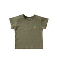 thumbnail image 1 of Diufon Summer Cotton Tops for Toddlers Kids Round Neck Button Short Sleeve Tees Trendy Printed T-Shirts, 1 of 3