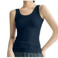 thumbnail image 1 of Diufon Summer Womens Tank Tops Round Neck Sleeveless Comforable Tops Solid Color Slim T-Shirts, 1 of 7