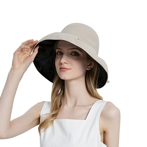 Diufon Sun Hat for Women Ladies Outdoor Beach Athletic Hats Trendy Elegant Solid Color Cap with Back Bow