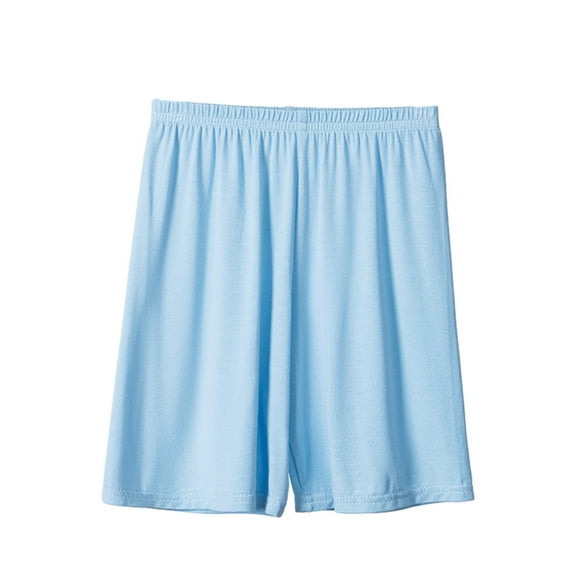 Diufon Sweat Shorts for Kids Summer Solid Color Knee Length Athletic Shorts Elastic Waist Shorts
