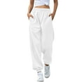thumbnail image 1 of Diufon Sweatpants Women Baggy Lounge Pants High Waisted Workout Gym Jogger Fall Clothing with Pockets, 1 of 7