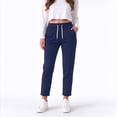 thumbnail image 1 of Diufon Sweatpants for Women Straight Leg Elastic Waist Drawstring Lounge Pants with Pockets Athletic Joggers, 1 of 10
