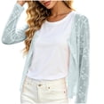 thumbnail image 1 of Diufon Thin Cardigans for Women Lightweight Plus Size Long Sleeve Lace Crochet Shrug Fashion Button Down Cardigan, 1 of 9
