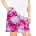 thumbnail image 1 of Diufon Tie-Dye Printed Shorts for Kids Elastic Waist Lounge Shorts Summer Casual Shorts with Pockets, 1 of 4