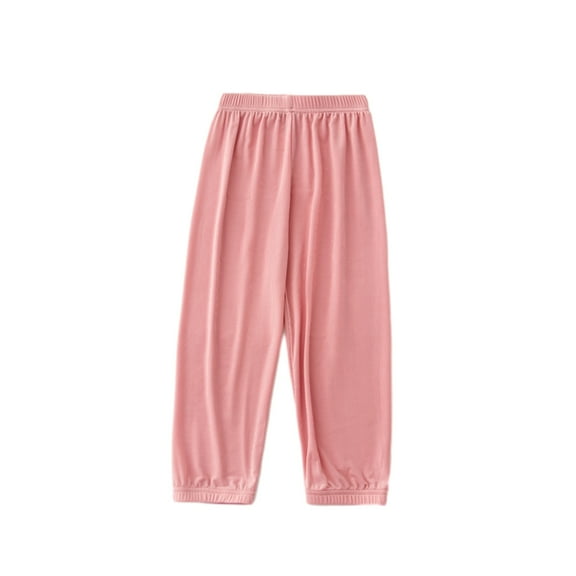 Diufon Toddler Pants Unisex Elastic Waist Wide Leg Loose Pants Boys Girls Soft Breathable Sleep Trousers