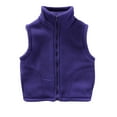 thumbnail image 1 of Diufon Toddler Baby Fleece Vest Boys Girls Ligntweight Cute Stand Collar Jackets Fall Winter Warm Outerwear, 1 of 6