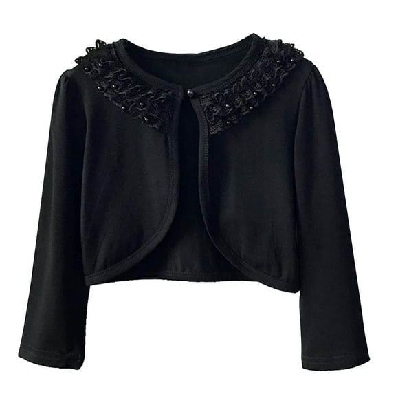 Diufon Toddler Baby Girls Cloak Top Fall Winter Long Sleeve Lace Neck Cover Up Cardigan Warm Cute Thin Outerwear