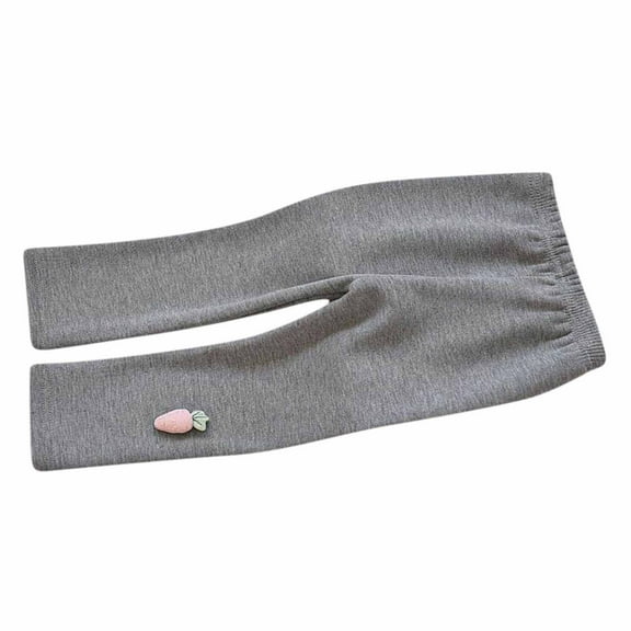 Diufon Toddler Baby Girls Fleece Leggings Fall Winter Cotton Elastic Waist Tight Pants Thickened Warm Trousers