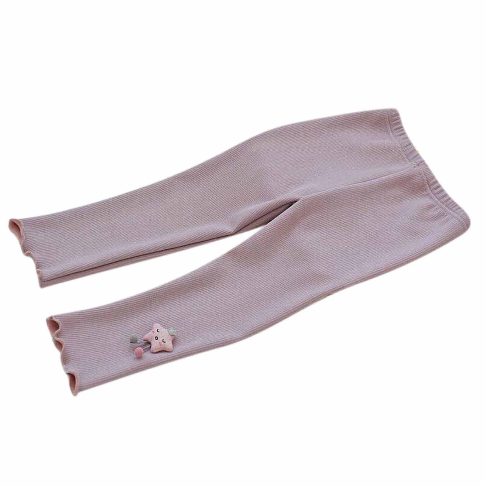 Diufon Toddler Baby Girls Fleece Leggings Fall Winter Cotton Elastic ...