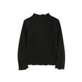 thumbnail image 1 of Diufon Toddler Baby Long Sleeve Tops High Neck Ruffled Hem Basic Bottom Clothes Fall Winter Warm Blouse, 1 of 3