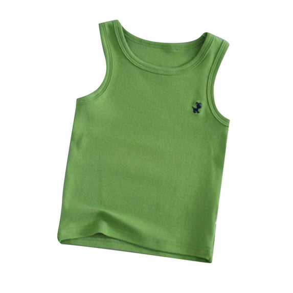 Diufon Toddler Boys Girls Summer Tank Tops Soft Cotton Sleeveless Crewneck Vest Solid Color Sweat Shirts for Teen