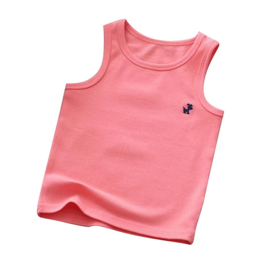 Diufon Toddler Boys Girls Summer Tank Tops Soft Cotton Sleeveless Crewneck Vest Solid Color Sweat Shirts for Teen
