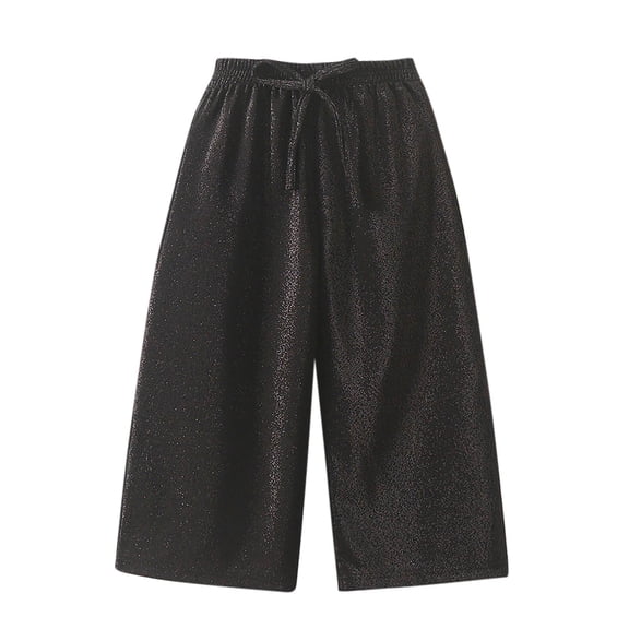 Diufon Toddler Boys Girls Wide Leg Pants Baby Elastic Waist Drawstring Knitted Long Pants Casual Loose Trousers