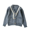 thumbnail image 1 of Diufon Toddler Girl Boy Oversized Cardigan Fall Winter Warm Knitted Sweater Long Sleeve Knitwear with Pockets, 1 of 4