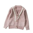 thumbnail image 1 of Diufon Toddler Girl Boy Oversized Cardigan Fall Winter Warm Knitted Sweater Long Sleeve Knitwear with Pockets, 1 of 7