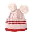 thumbnail image 1 of Diufon Toddler Kids Winter Hat Scarf Set Knitted Soft Hooded Scarves Unisex Baby Cute Windproof Warm Cap 2 in 1, 1 of 3