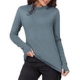 thumbnail image 1 of Diufon Turtleneck Tops for Women Long Sleeve Slim Basic Bottom Shirts Fall Winter Thermal Underwear Clothes, 1 of 10