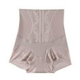 thumbnail image 1 of Diufon Womens Panties High Waist Full Coverage Brief Solid Color Lace Patchwork Underwear, 1 of 4