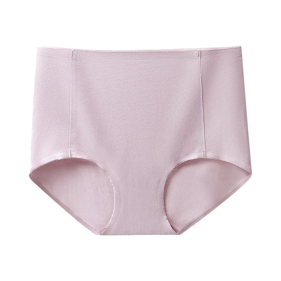Diufon Underwear for Women Solid Color Soft Stretch Panties High Waist Full Coverage Briefs