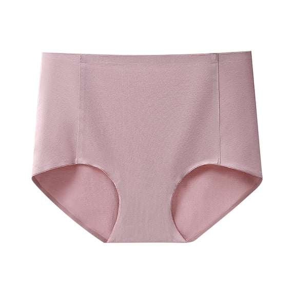 Diufon Underwear for Women Solid Color Soft Stretch Panties High Waist Full Coverage Briefs