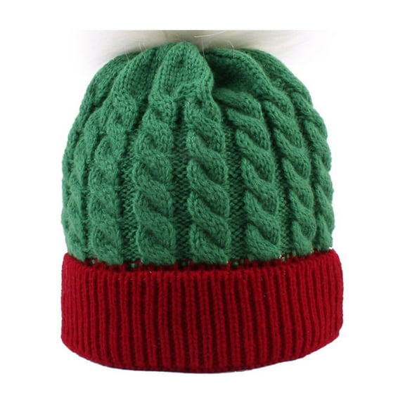 Diufon Unisex-Adult's Christmas Knitted Hat Winter Thickened Warm Outdoor Windproof Hat Santa Party Cap