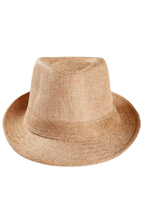 Unisex-Adult's Wide Brim Straw Hat Casual Outdoor Beach Sport Sun Hats Trendy Solid Color Fisherman Cap