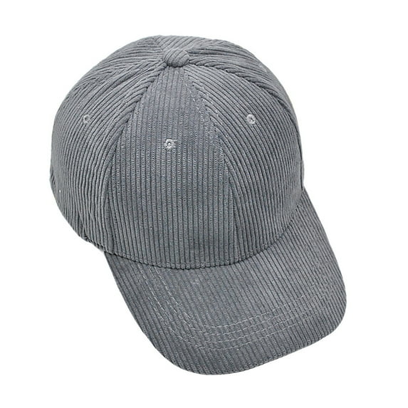 Diufon Unisex Corduroy Baseball Cap Casual Everyday Outdoor Back Adjustable Hat Trendy Solid Color Sport Caps