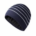 thumbnail image 1 of Diufon Unisex Knitted Warm Hat Winter Striped Ear Covered Stretch Beanie Hats Outdoor Ski Cap for Women Men, 1 of 2