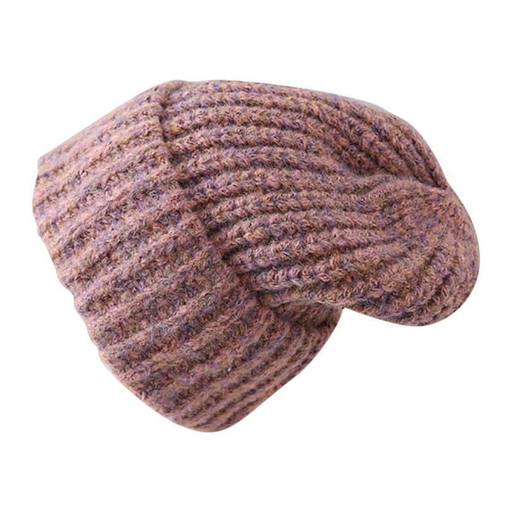 Diufon Unisex Knitted Warm Hat Winter Thickened Ear Covered Stretch Beanie Hats Outdoor Ski Cap for Women Men