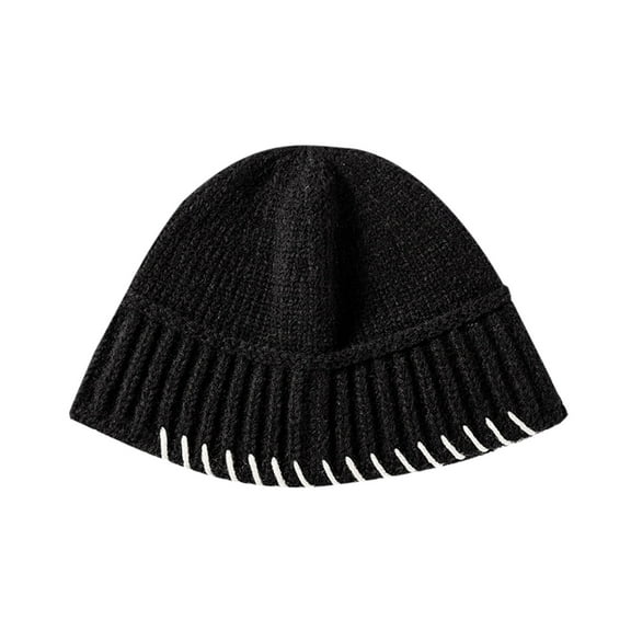 Diufon Unisex Knitted Warm Hat Winter Thickened Stretch Color Block Beanie Hats Outdoor Ski Cap for Women Men