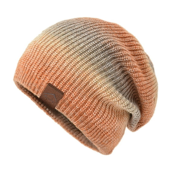 Diufon Unisex Winter Knitted Beanie Hat Soft Stretch Layers Thickened Warm Hats Outdoor Windproof Ski Cap