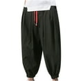 thumbnail image 1 of Diufon Wide Leg Pants for Men Casual Elastic Waist Drawstring Jogger Pants Baggy Lantern Pants with Pockets, 1 of 7