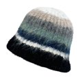thumbnail image 1 of Diufon Winter Bucket Hat for Women Fleece Warm Colorful Striped Trendy Versatile Cap Wool Fisherman Hats, 1 of 4