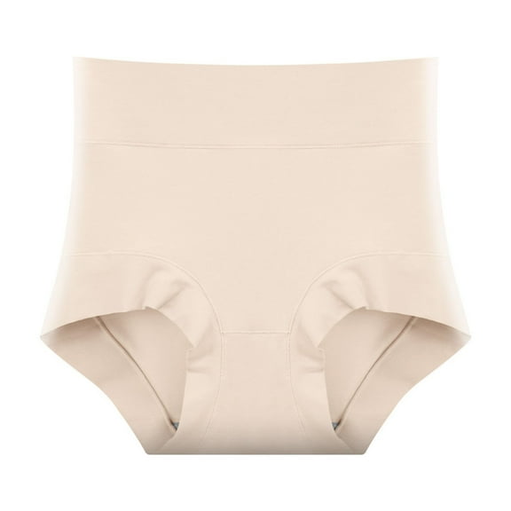 Diufon Women High Waisted Underwear Plus Size Cotton Full Coverage Belly Hide Panties Breathable Soft Stretch Briefs