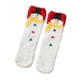 thumbnail image 1 of Diufon Women's Christmas Fuzzy Socks Fall Winter Plush Warm Cozy Slipper Socks Cute Printed Middle Tube Socks, 1 of 2