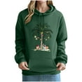 thumbnail image 1 of Diufon Women's Christmas Hoodie Cute Printed Long Sleeve Cozy Drawstring Pullover Sweatshirts Fall Winter Warm Tops, 1 of 4