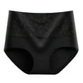 thumbnail image 1 of Diufon Women's Cotton High Waisted Underwear Full Coverage Soft Stretch Panties Breathable Lace Mesh Briefs, 1 of 3